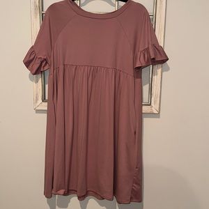 Boutique dress, mauve color, size s, brand p & rose